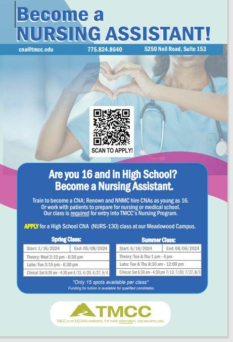 TMCC Nursing Assistant Classes